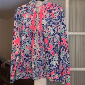 Lilly Pulitzer velour zip up